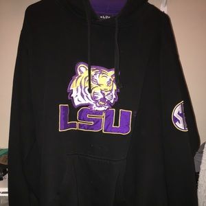 LSU sweatshirt with hood